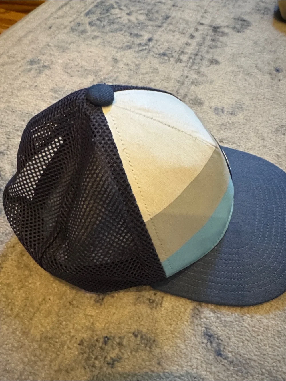 Titleist Kids Colorblock Trucker Hat in Navy, Teal, Gray